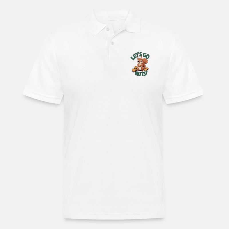 Let's Go Nuts! - Männer Poloshirt - Weiß