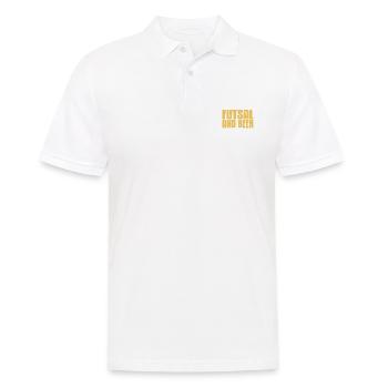 Yep I'm a Dad and I Love Futsal and Beer Humor - Männer Poloshirt - Weiß - Vorne - Kai (181cm)