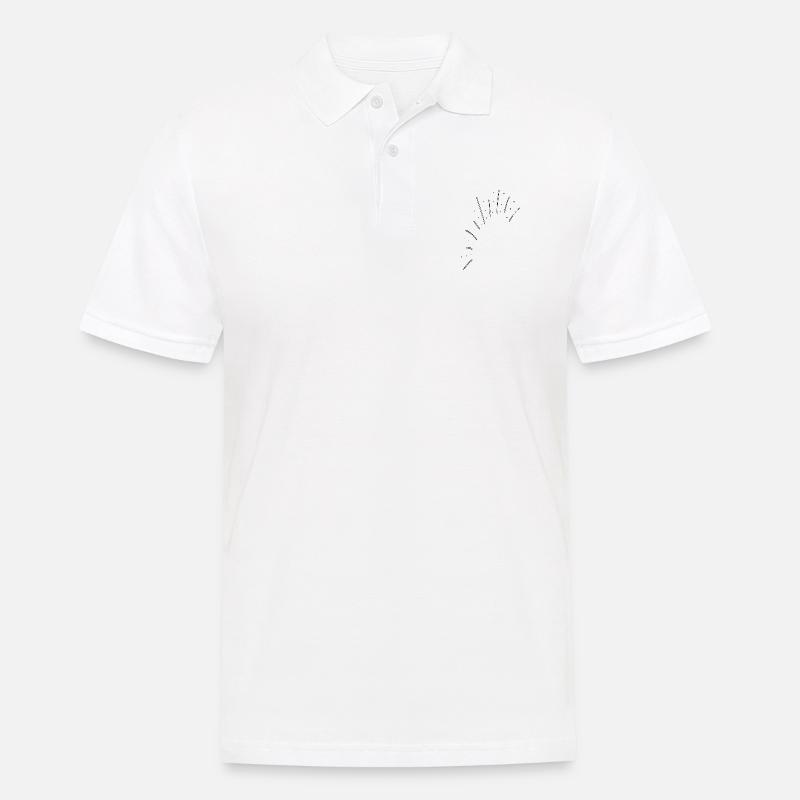 Konfetti dunkel - Männer Poloshirt - Weiß