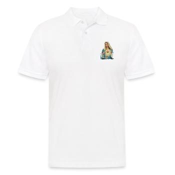 Holly Mary Maria Madonna Mariana Jungfrau Maria - Männer Poloshirt - Weiß - Vorne - Kai (181cm)