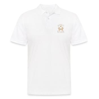 Wood and Beer Whimsy Chainsaw Woodsman - Men's Polo Shirt - white - Front - Kai (181cm)