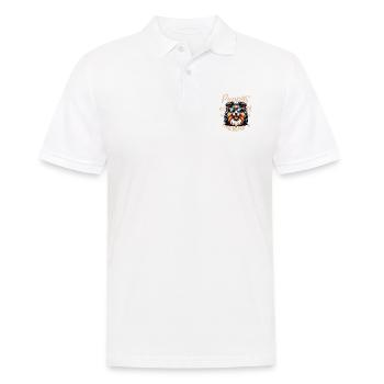Shetland Sheepdog Sheltie Mit Sonnenbrille - Männer Poloshirt - Weiß - Vorne - Kai (181cm)