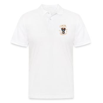 Amoureux du Fox Terrier et des chiens - Polo Homme - blanc - Devant - Kai (181cm)
