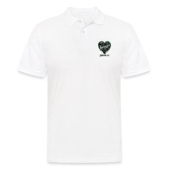 Unerschütterliche Liebe Jeremia 31:3 Botanisches - Männer Poloshirt - Weiß - Vorne - Kai (181cm)