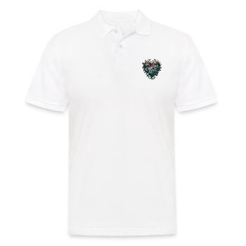 Unerschütterliche Liebe Jeremia 31:3 Botanisches - Männer Poloshirt - Weiß - Vorne - Kai (181cm)