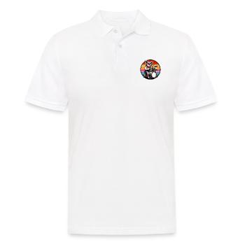 Pig Drums Drummer Music Band - Polo Homme - blanc - Devant - Kai (181cm)