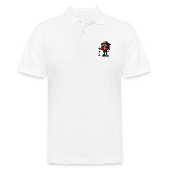 Funny golf tomato with sunglasses and - Men's Polo Shirt - white - Front - Kai (181cm)
