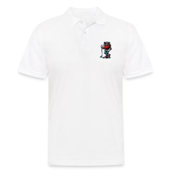 Funny golf tomato with cool sunglasses and - Men's Polo Shirt - white - Front - Kai (181cm)