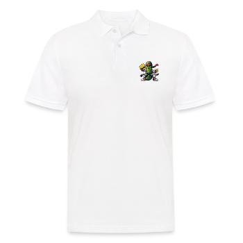 Karate Cucumber Fighter Bold Adventure - Men's Polo Shirt - white - Front - Kai (181cm)