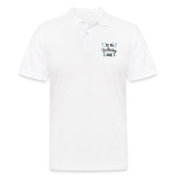 72 ans - cadeau d'anniversaire 72 ans - Polo Homme - blanc - Devant - Kai (181cm)