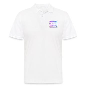 Weekend Foreacst 100% Chance Of Kayaking Rower Row - Männer Poloshirt - Weiß - Vorne - Kai (181cm)