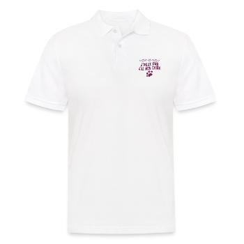 j'Peux pas j'ai mon chien - Polo Homme - blanc - Devant - Kai (181cm)