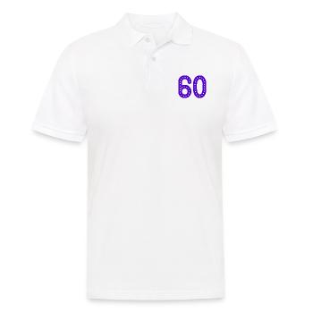60 JAHRE. 60-JÄHRIGES JUBILÄUM. GEBURTSTAG 60 JAHRE. JAHR - Männer Poloshirt - Weiß - Vorne - Kai (181cm)