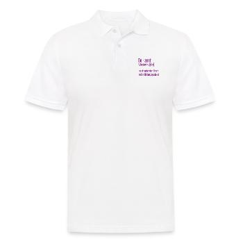 Dozent Dozenten Schule Pädagoge Unterricht - Männer Poloshirt - Weiß - Vorne - Kai (181cm)