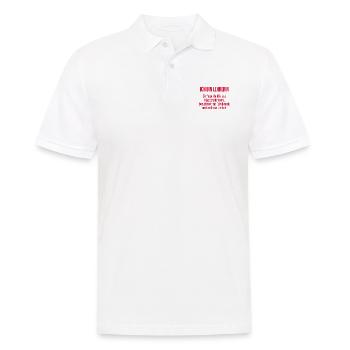Lehrerin - Die Superheldin des Klassenzimmers! - Männer Poloshirt - Weiß - Vorne - Kai (181cm)