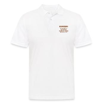 Dozentin - Die Superheldin des Klassenzimmers! - Männer Poloshirt - Weiß - Vorne - Kai (181cm)
