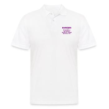 Dozentin - Die Superheldin des Klassenzimmers! - Männer Poloshirt - Weiß - Vorne - Kai (181cm)