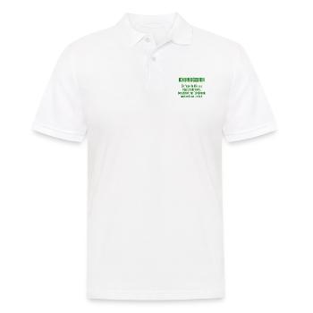 Dozentin - Die Superheldin des Klassenzimmers! - Männer Poloshirt - Weiß - Vorne - Kai (181cm)