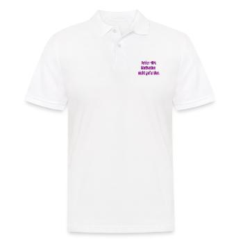 Error 404: Motivation not found - Men's Polo Shirt - white - Front - Kai (181cm)
