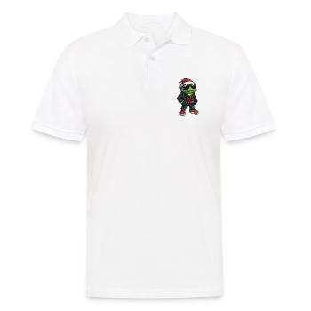 Frog Christmas X-Mas - Men's Polo Shirt - white - Front - Kai (181cm)