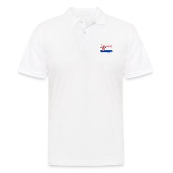 Croatie Hrvatska Croatie j'aime la croatie - Polo Homme - blanc - Devant - Kai (181cm)