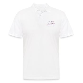 USA Graphic Dart Player Darts Dartboard Bullseye T - Men's Polo Shirt - white - Front - Kai (181cm)