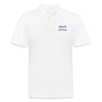 Ich bin Lehrerin - ich rette die Welt - Männer Poloshirt - Weiß - Vorne - Kai (181cm)