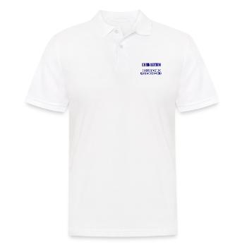 Ich bin Dozentin - ich rette die Welt - Männer Poloshirt - Weiß - Vorne - Kai (181cm)