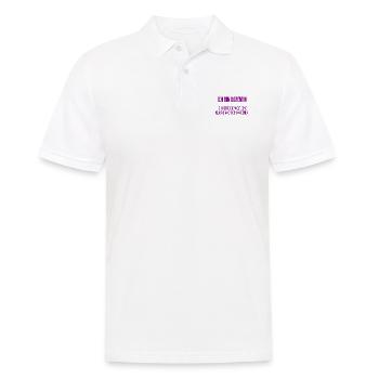 Ich bin Dozentin - ich rette die Welt - Männer Poloshirt - Weiß - Vorne - Kai (181cm)