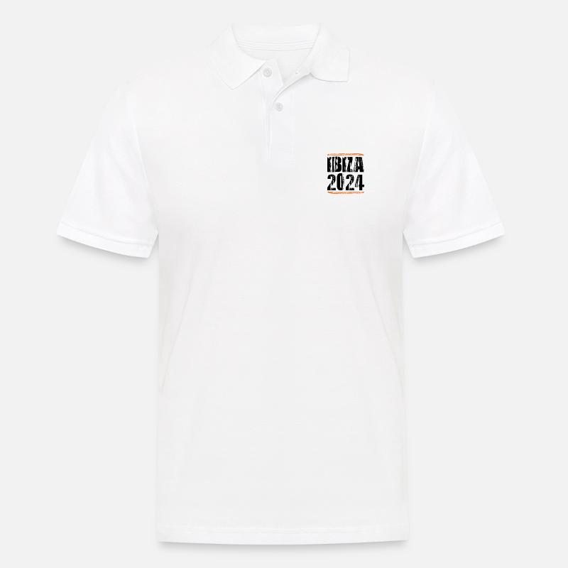 Ibiza 2024 Spruch - Männer Poloshirt - Weiß