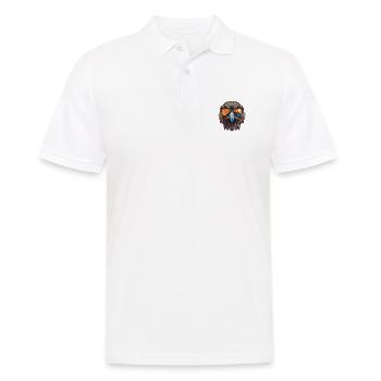 Adler Kopf Cool - Männer Poloshirt - Weiß - Vorne - Kai (181cm)