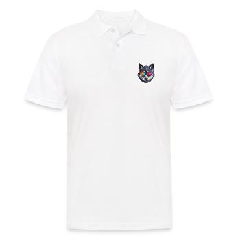 Husky Dog Head Cool - Men's Polo Shirt - white - Front - Kai (181cm)