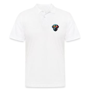 Labrador Hund Kopf Cool - Männer Poloshirt - Weiß - Vorne - Kai (181cm)