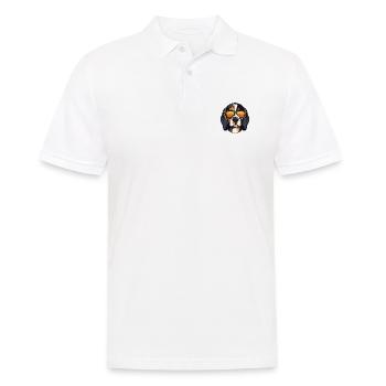Beagle Dog Cool Head Party - Men's Polo Shirt - white - Front - Kai (181cm)
