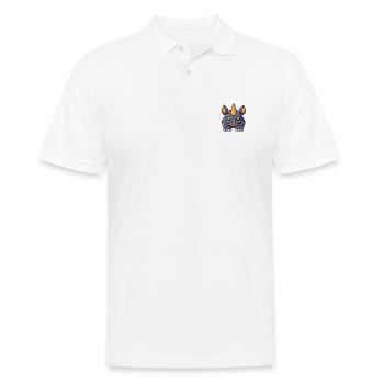 Rhinocéros Halloween Animal - Polo Homme - blanc - Devant - Kai (181cm)