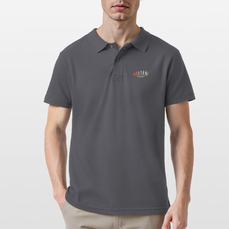 Kaffee-Codierung Evolution Programmierer Entwickler Nerd Coffe Männer Poloshirt