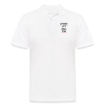 Support your local public transport - Men's Polo Shirt - white - Front - Kai (181cm)