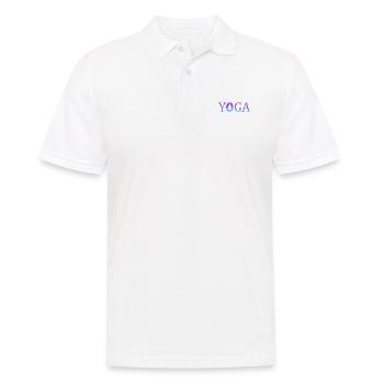 Yoga Namaste - Männer Poloshirt - Weiß - Vorne - Kai (181cm)