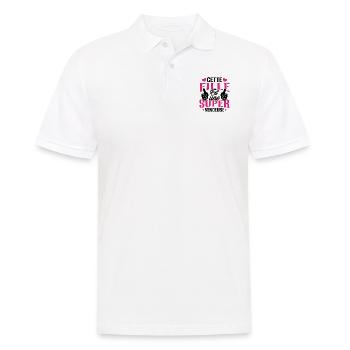 Cette Fille Est Une Super Vendeuse - Polo Homme - blanc - Devant - Kai (181cm)