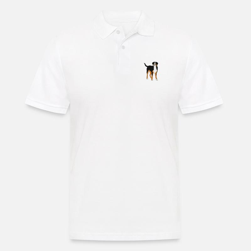 Großer Schweizer Sennenhund - Männer Poloshirt - Weiß