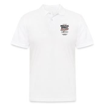 Baujahr 1963 - Männer Poloshirt - Weiß - Vorne - Kai (181cm)