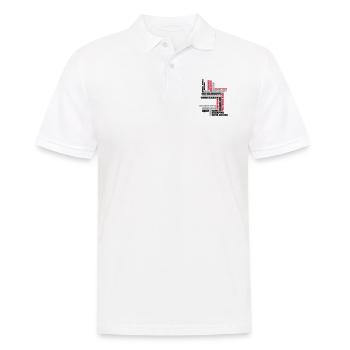 Sackpfeifen Textwolke - Männer Poloshirt - Weiß - Vorne - Kai (181cm)