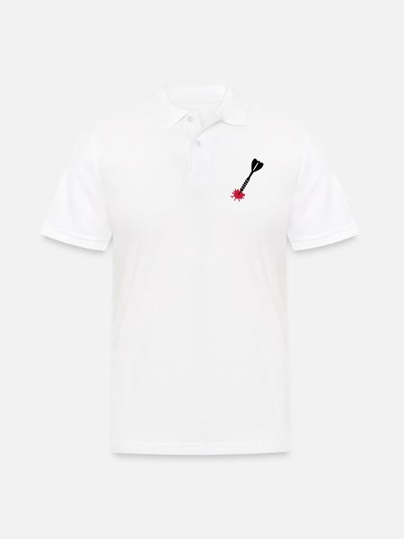 Jeu de fléchettes - Polo Homme - blanc