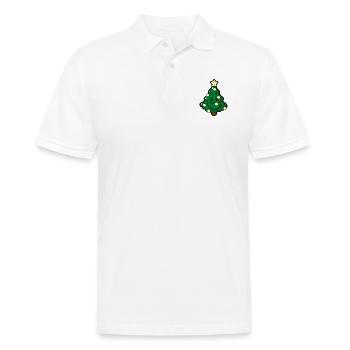 Smiley Christmas Tree - Männer Poloshirt - Weiß - Vorne - Kai (181cm)