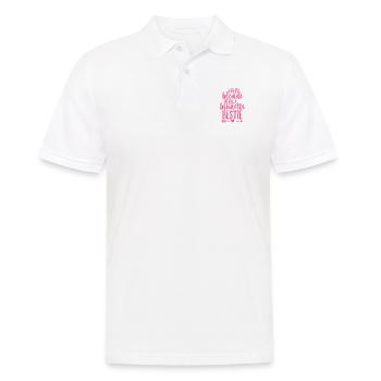 Chaque blonde a besoin d'une bête brune UNISEXE BF - Polo Homme - blanc - Devant - Kai (181cm)