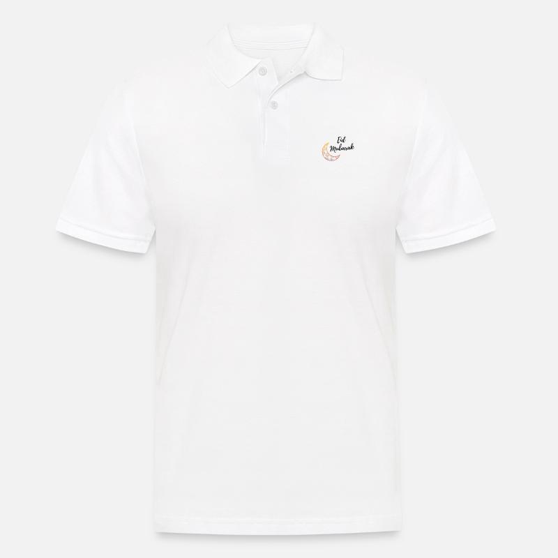 Eid Mubarak Sammlung - Männer Poloshirt - Weiß