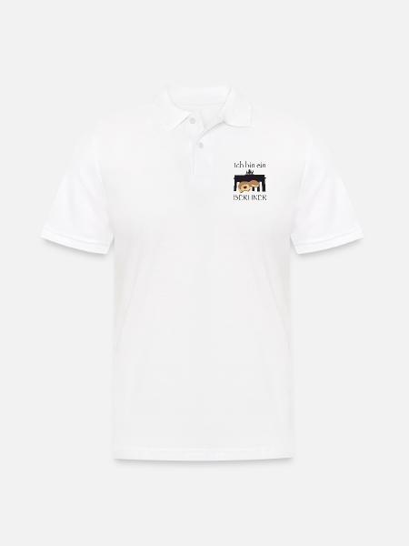 Ich bin ein Berliner - Männer Poloshirt - Weiß