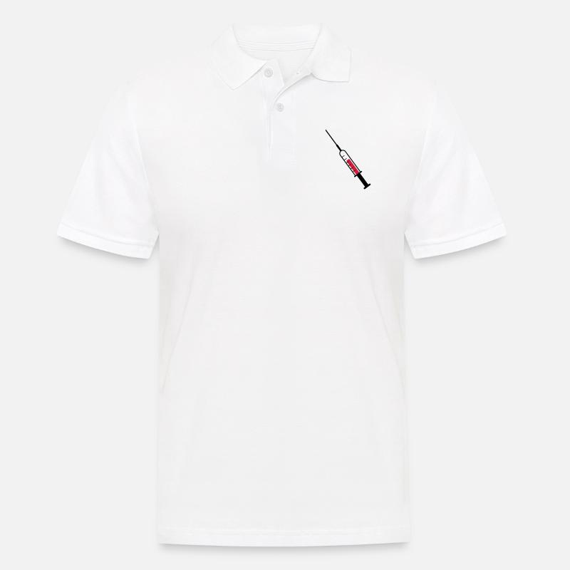 Spritze als Vektor - Männer Poloshirt - Weiß