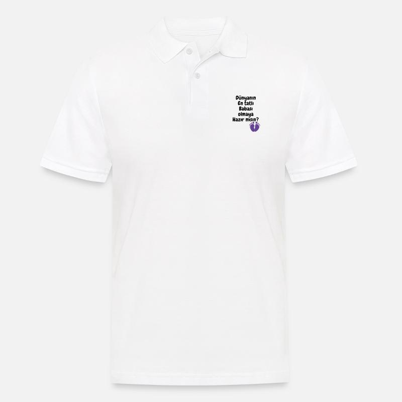 Baba Oluyorsun - Männer Poloshirt - Weiß