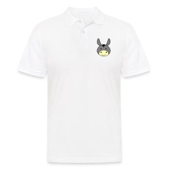 Cute donkey - Männer Poloshirt - Weiß - Vorne - Kai (181cm)
